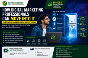 Digital marketing professional moving into IT through Programmatic Advertising with Acton Engineers