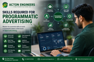 Professional managing Programmatic Advertising campaigns using DSP platforms and analytics dashboards