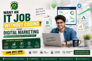 Student building a successful Digital Marketing career without coding