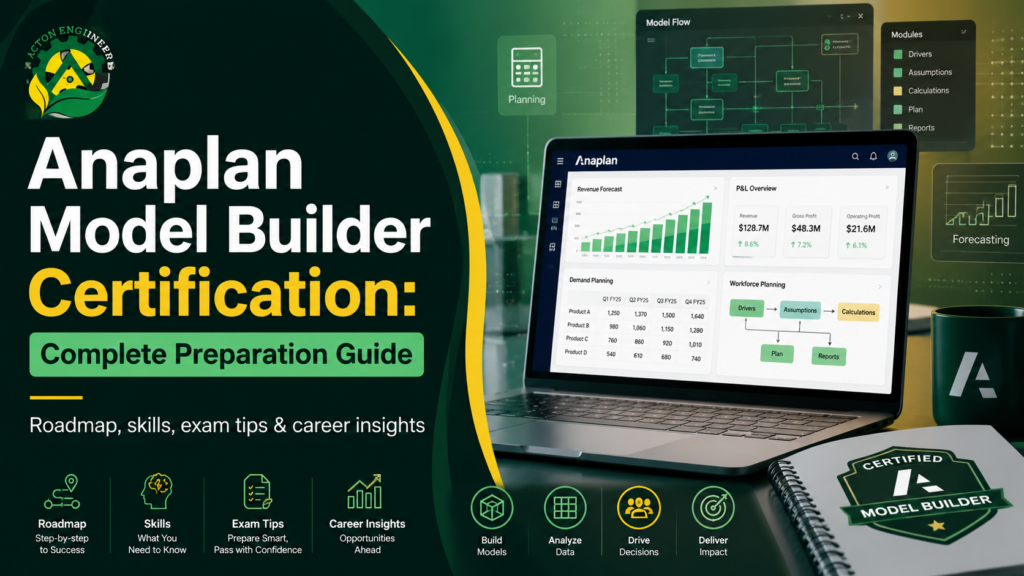 Anaplan Model Builder certification preparation guide for Level 1 Level 2 and Professional Model Builder exam