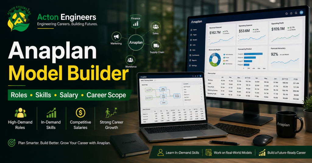 Anaplan Model Builder career guide covering roles skills salary and career opportunities