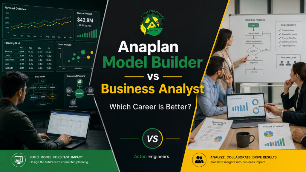 Anaplan Model Builder vs Business Analyst career comparison and Anaplan Model Builder Course