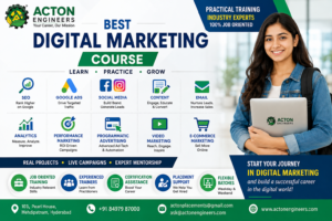 Digital Marketing Course at Acton Engineers with SEO, Google Ads, social media and analytics training