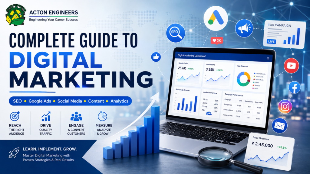 Complete Guide to Digital Marketing strategies and channels by Acton Engineers