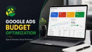 Digital Marketing specialist analyzing Google Ads budget allocation, CPA and ROAS performance