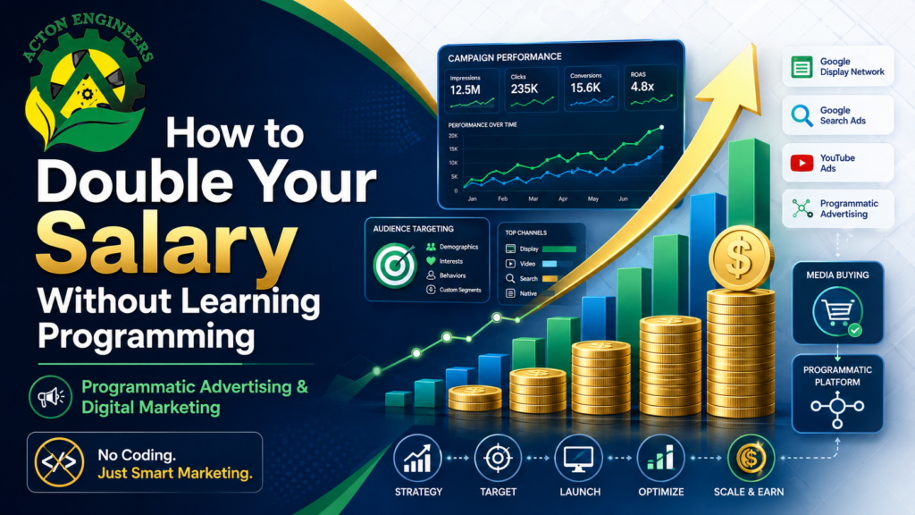 Professional learning programmatic Advertising and Digital marketing to increase salary without programming