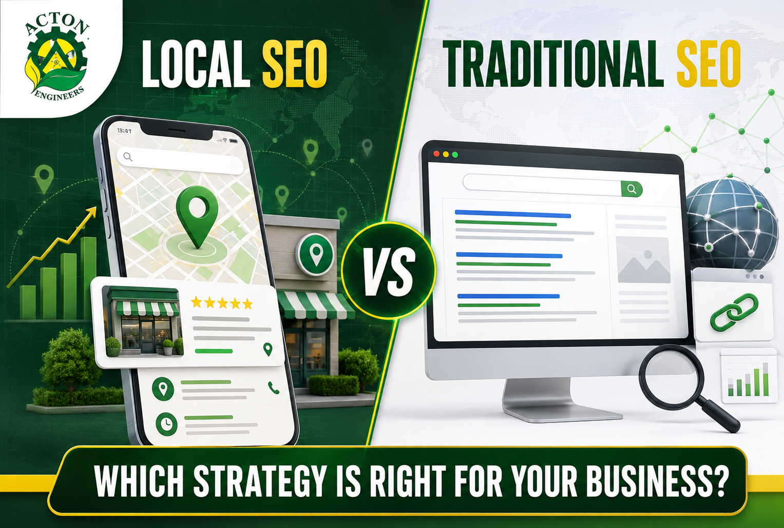 Local SEO vs Traditional SEO comparison for Digital Marketing strategy