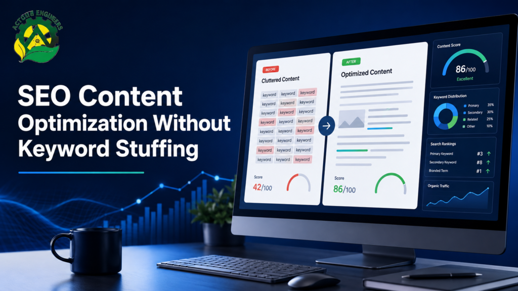 Digital Marketing expert optimizing SEO content without keyword stuffing