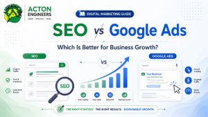 SEO vs Google Ads comparison for Digital Marketing and business growth