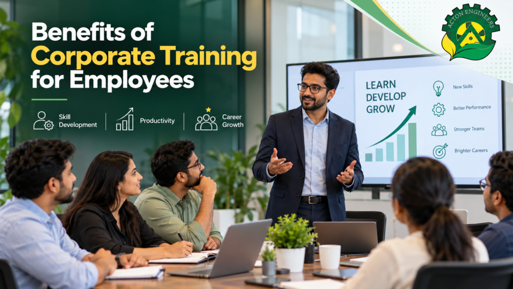 Employees participating in Corporate Training and professional skill development