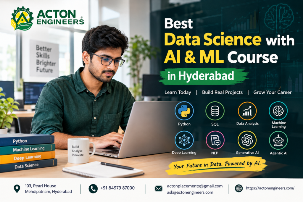 Best Data Science with AI & ML Course in Hyderabad at Acton Engineers
