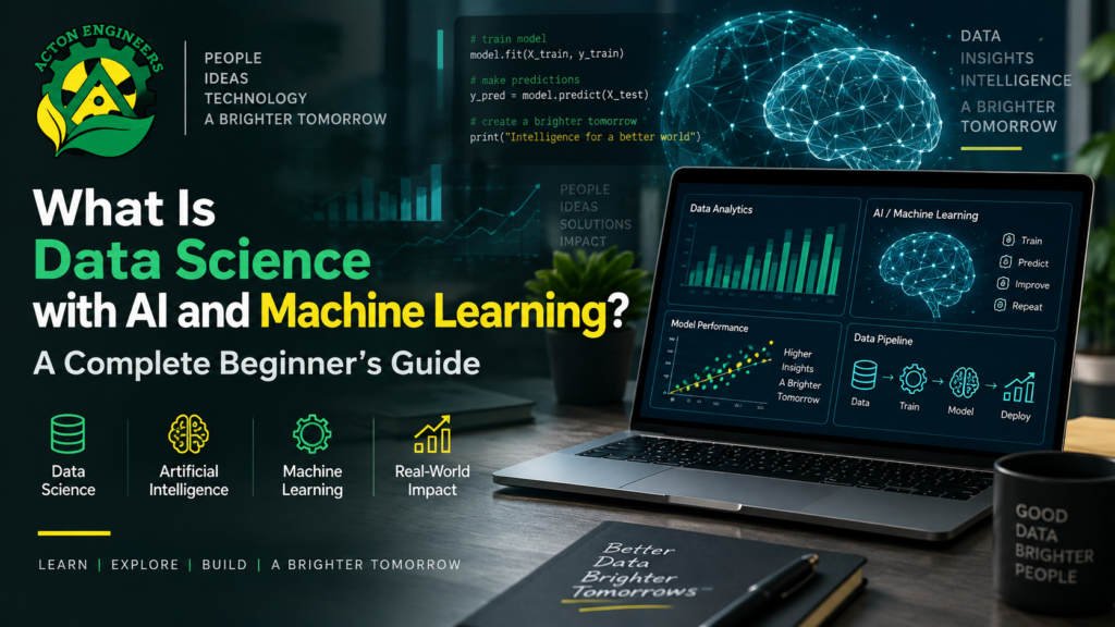 Beginner learning Data Science with AI and Machine Learning using Python, statistics and predictive models