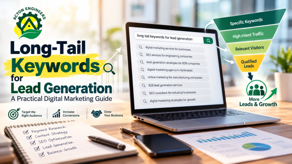 Long-tail keywords for lead generation and Digital Marketing strategy