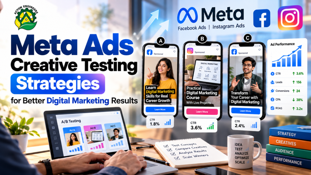 Meta Ads creative testing strategies for Digital Marketing campaigns