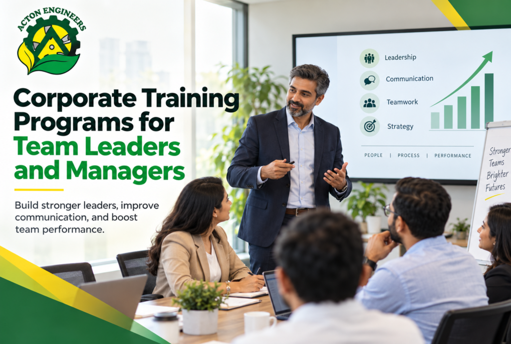 Corporate Training Programs for team leaders and managers at Acton Engineers Hyderabad