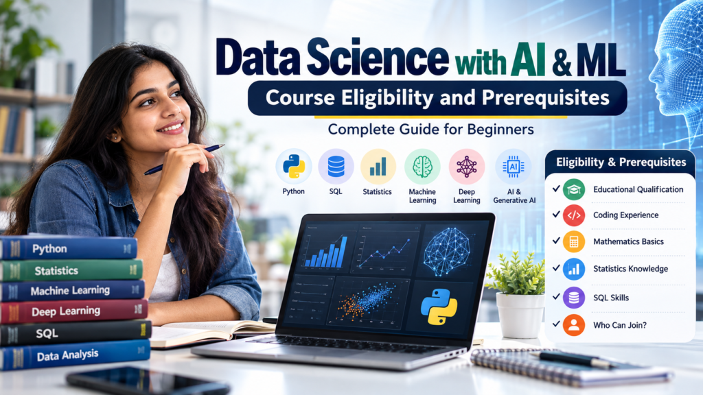Data Science with AI & ML course eligibility and prerequisites for beginners