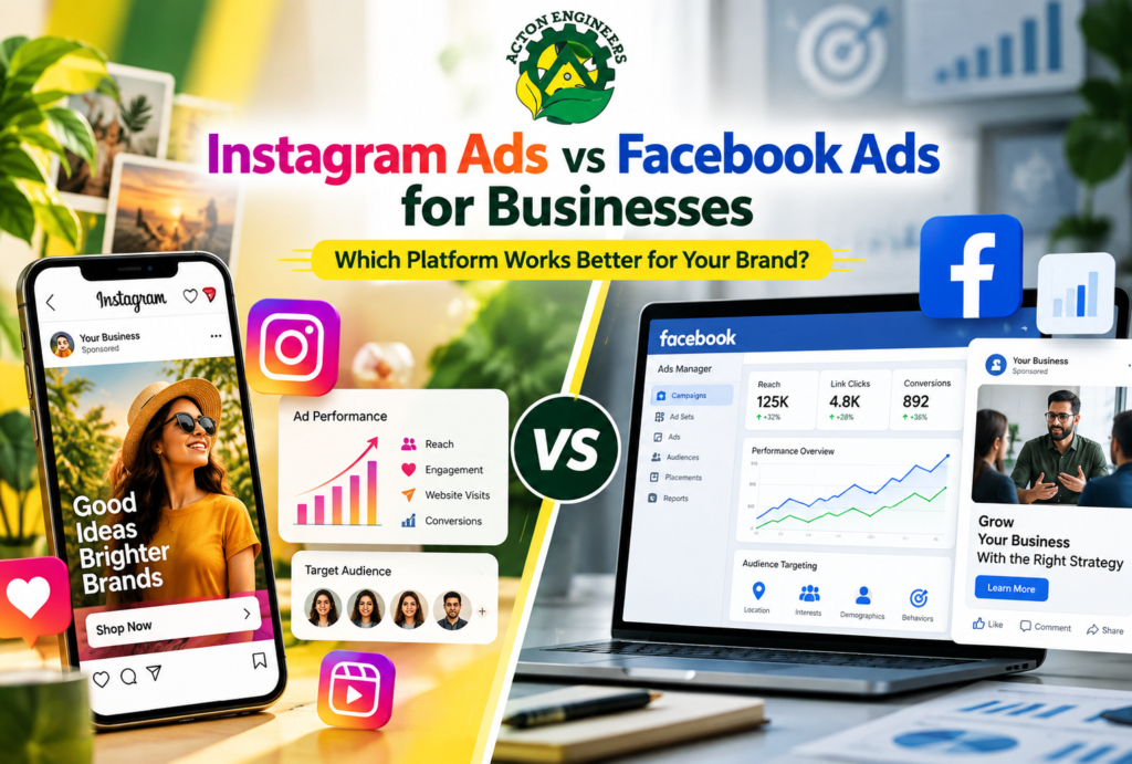 Instagram Ads vs Facebook Ads comparison for business Digital Marketing